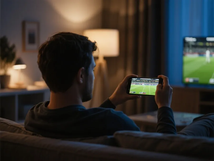 手机观看回放场景示意