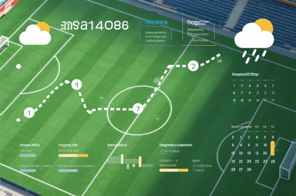 比赛数据与天气信息叠加展示，用于赛前比分预测更新